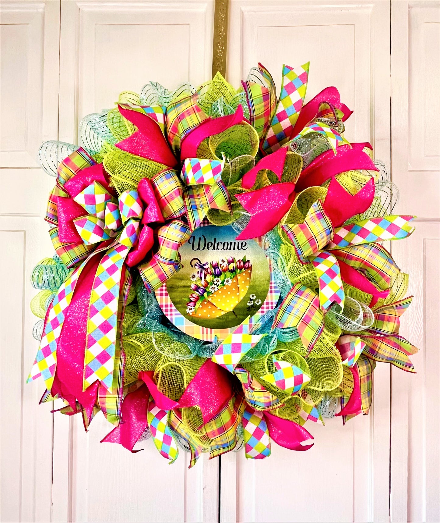 Spring and Summer 24" Deco Mesh Wreaths