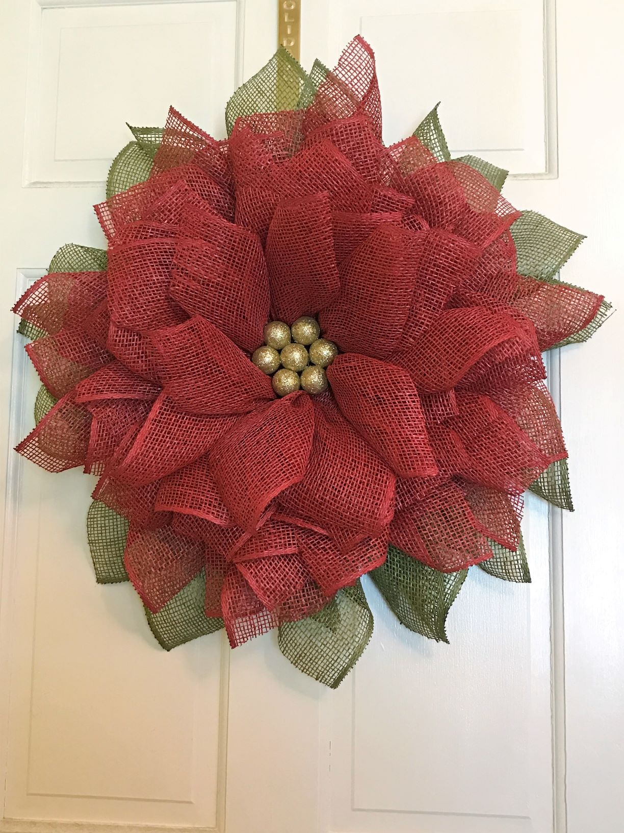 Christmas Wreath, Poinsettia